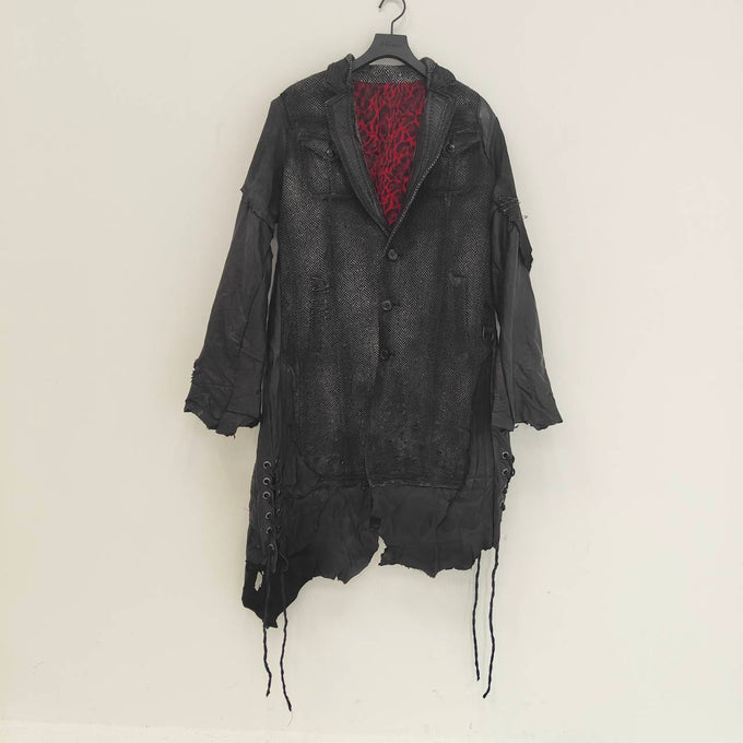 REMAKE METAL&LEATHER PARTS COAT