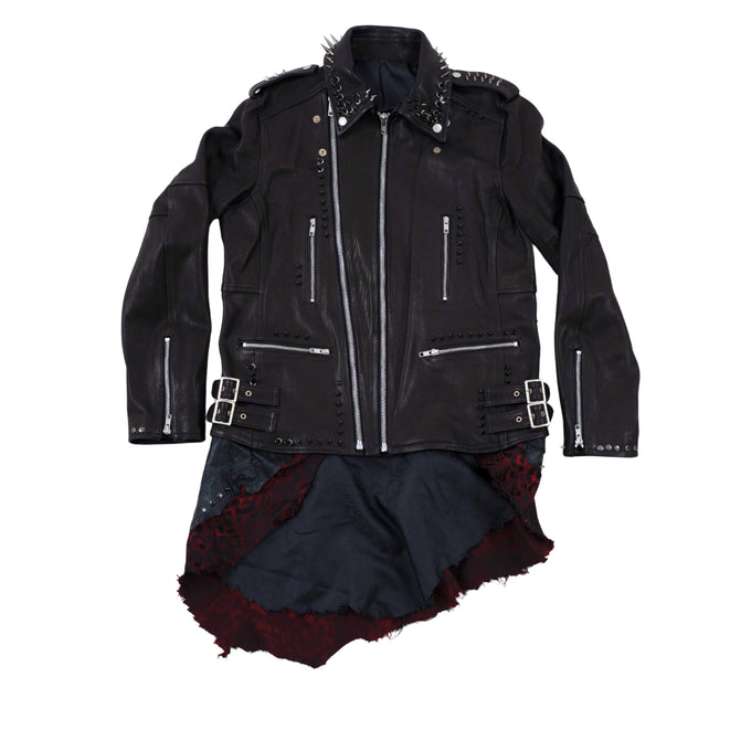 REMAKE STUDS RED LEO SKULL RIDERS JKT