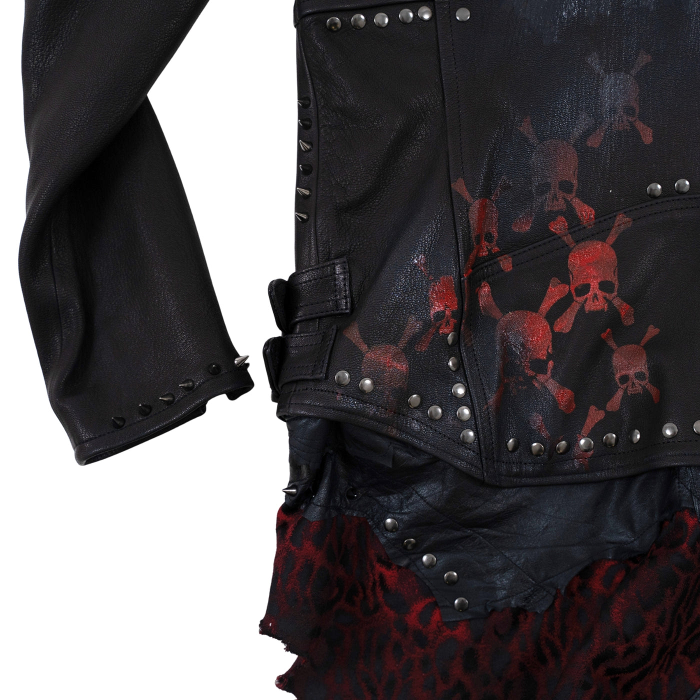 Red Skull Rider REMAKE STUDS RED LEO SKULL RIDERS JKT– Roen Official Web Shop