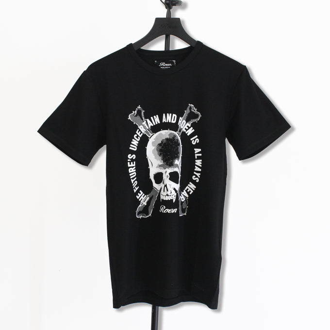 CIRCLE SKULL PRINT T